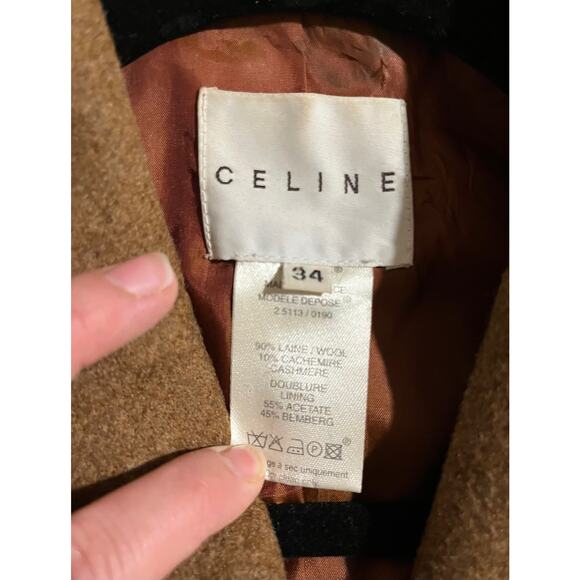 Celine Brown Wool Blazer - Size 34 - Picture 4 of 7